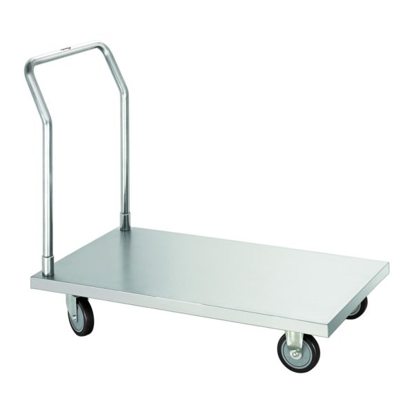 Bartscher transportní vozík - plošinový vozík - chromniklová ocel 300142 - 1