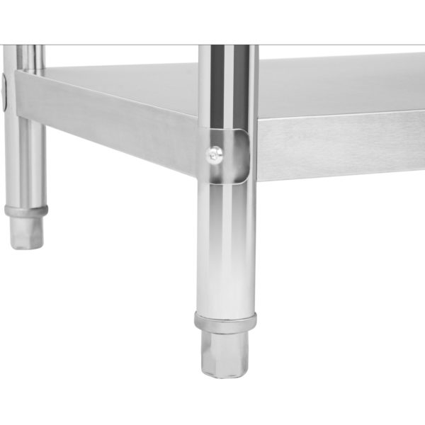 Nerezový pracovní stůl - 150 x 60 cm - s lemy RCAT-15060-S - 5