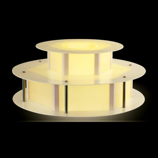 Osvětlený stůl na fontánu na čokoládu - 100 cm RCCF-BASE LED - 6