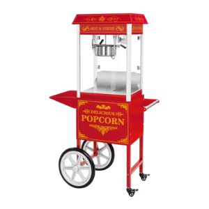Stroj na popcorn s vozíkem - červený RCPW.16.2 - 1 (stroj na popcorn)