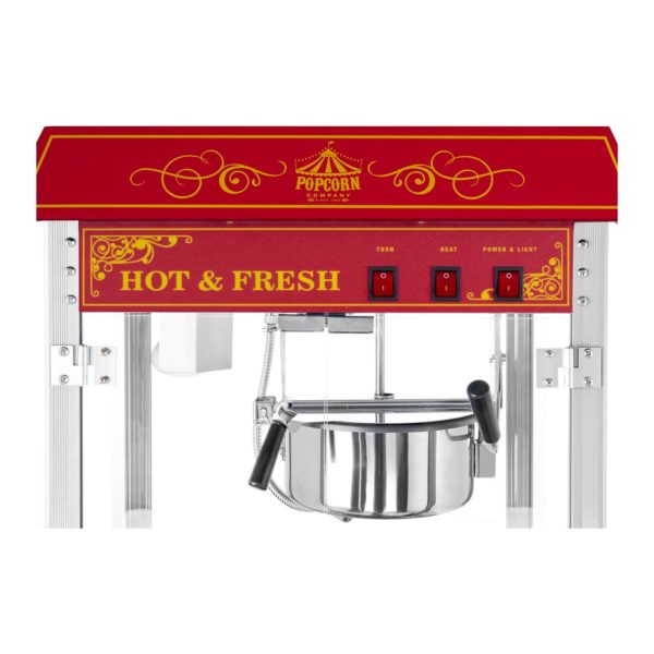 Stroj na popcorn s vozíkem - červený RCPW.16.2 - 7
