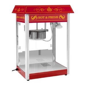 Stroj na popcorn červený - americký design RCPS-16.3 - 1 (stroj na popcorn)