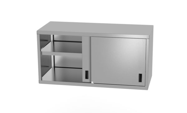 Závěsná skříňka s posuvnými dveřmi - svařovaná, 1000x300x600 mm HENDI, Bistro Line - 1