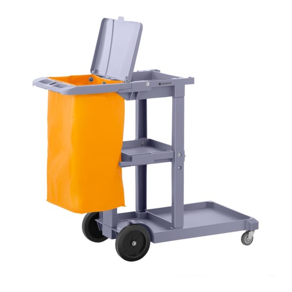 Úklidový vozík s pytlem na prádlo a krytem - 5