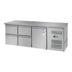 Chladicí stůl - 403 l - 1 dveře - 4 zásuvky - 1