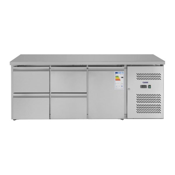 Chladicí stůl - 403 l - 1 dveře - 4 zásuvky - 3