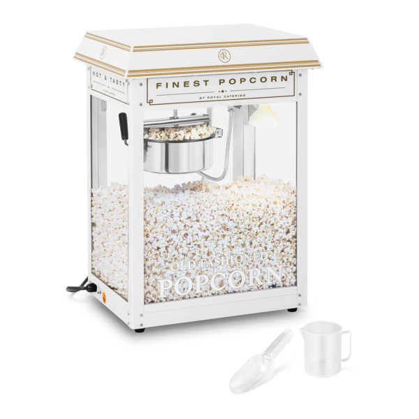Stroj na popcorn - bílo-zlatý 1600 W RCPS-BG1