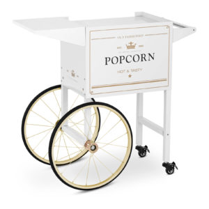 Vozík na popcorn - bílo-zlatý RCPT-WGWG-1