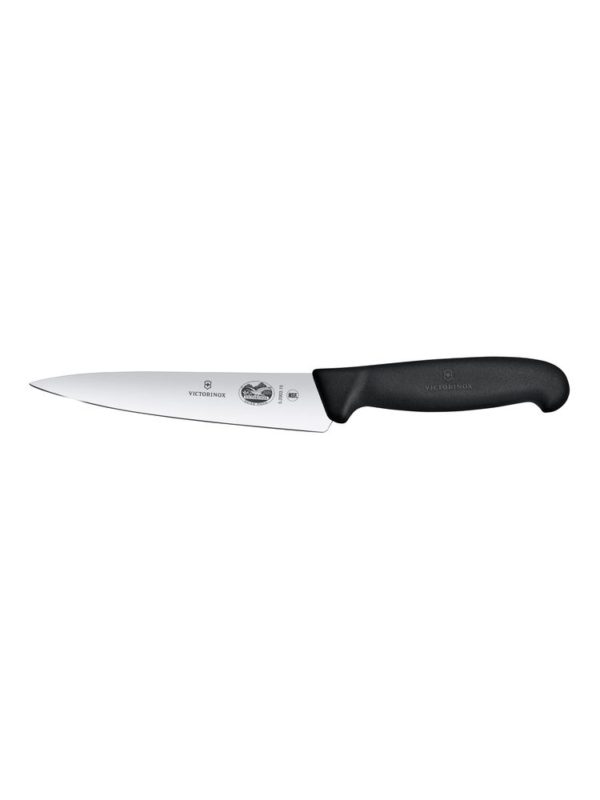 Nůž kuchyňský s širokou čepelí, Victorinox, Černá, Délka 284mm