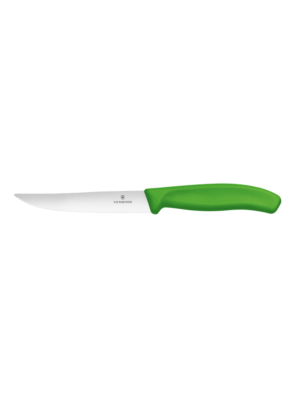 Nůž na pizzu 12 cm vroubkovaný - zelený | Victorinox 6.7936.12L4