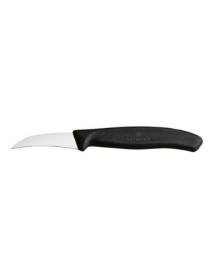 Nůž na zeleninu 6 cm zakřivený - černý | Victorinox 6.7503