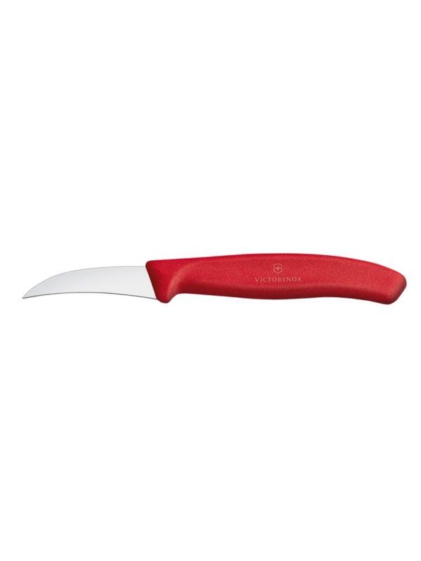 Nůž na zeleninu 6 cm zakřivený - červený | Victorinox 6.7501