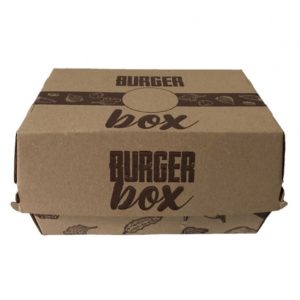 Papírový box na hamburger - dvojitý - 50 ks