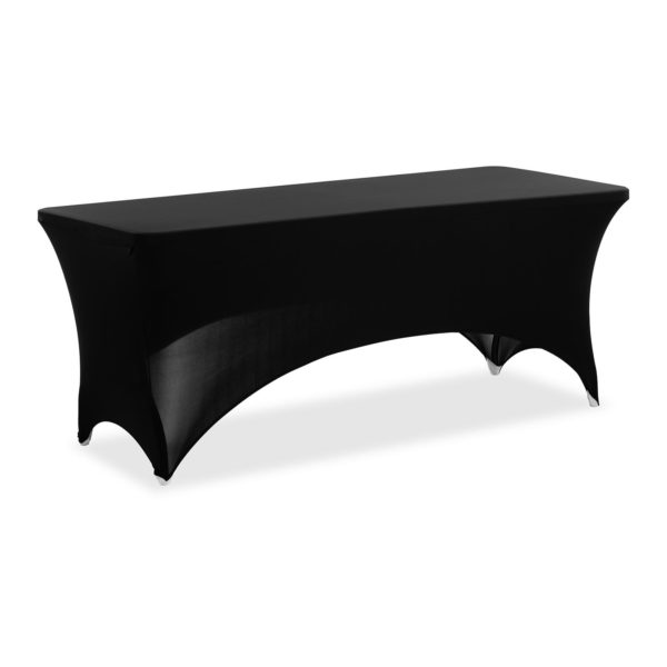 Potah na obdélníkové stoly - černý - 180 cm