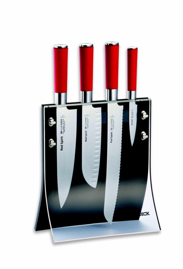 Sada nožů s magnetickým stojanem RED SPIRIT - 4 ks | F.Dick 8177200