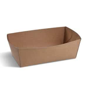 Papírová miska (FSC Mix) nepromastitelná kraft 165 x 90 x 60 mm 1000 ml [100 ks]