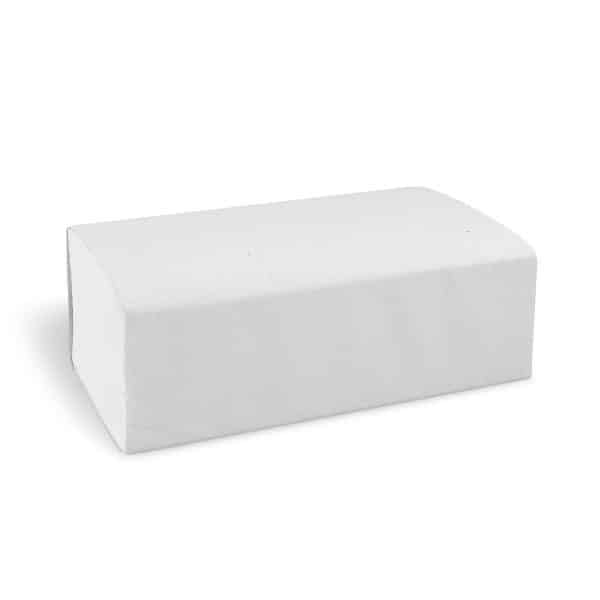 Papírový ručník skládaný Z, 2vrstvý bílý 20,6 x 24 cm [3750 ks]