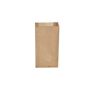 Papírový sáček s bočním skladem hnědý 12+5 x 24 cm `1kg` [500 ks]