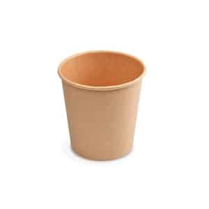 Papírový kelímek kraft Ø73 mm 200 ml `S: 0,18L/7oz` [50 ks]