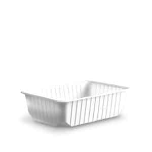 Vanička (PP) hranatá bilá 186 x 133 mm 750 ml [50 ks]