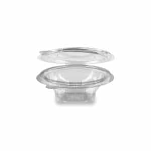 Miska (rPET) s víčkem kulatá průhledná 150 ml [50 ks]