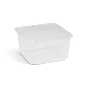 Vanička (PP) Quadroboxx průhledná 115 x 115 x 61 mm 500ml [50 ks]