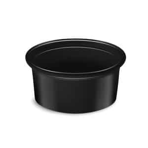 Dresinková miska (PP) černá Ø70 mm - 80 ml [50 ks]
