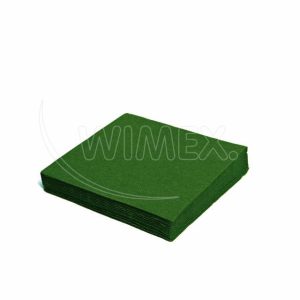 Ubrousek (PAP FSC Mix) 1vrstvý tmavě zelený 33 x 33 cm [100 ks]