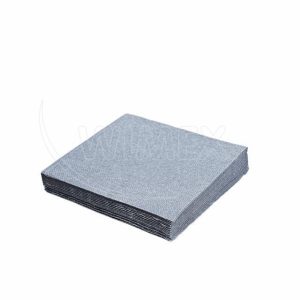 Ubrousek (PAP FSC Mix) 3vrstvý stříbrný 33 x 33 cm [20 ks]
