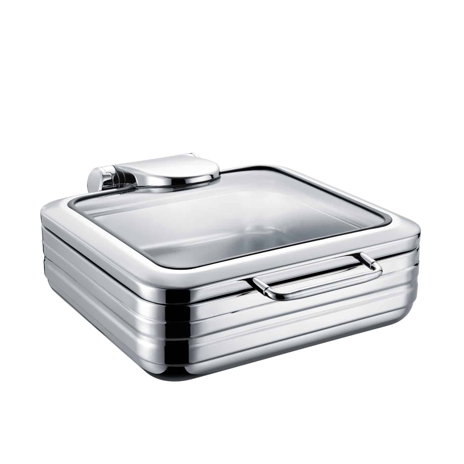 Chafing De Luxe Eco GN 2/3 ohřívač jídel s proskleným víkem | Fine Dine