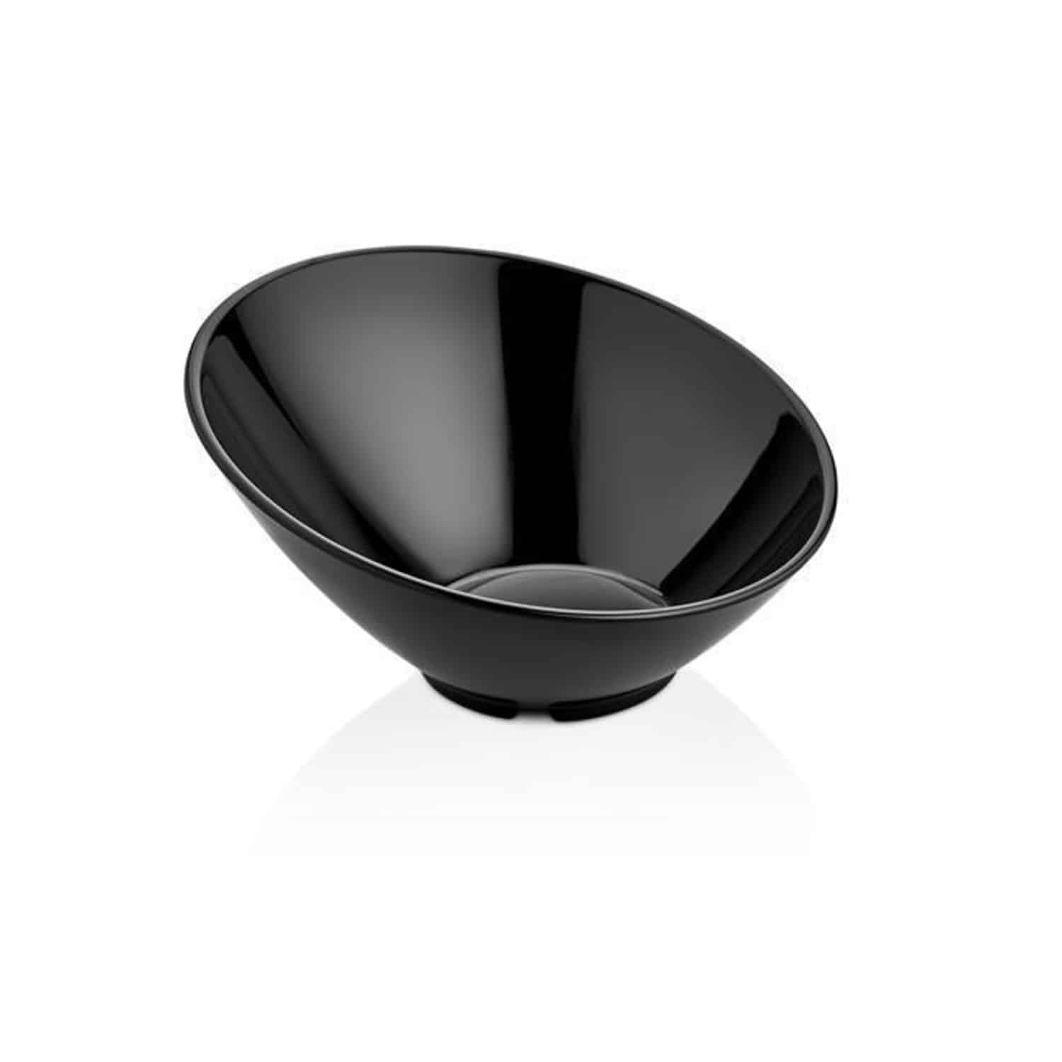 Nakloněná miska z melaminu - 262x(V)138 mm - černá | Fine Dine