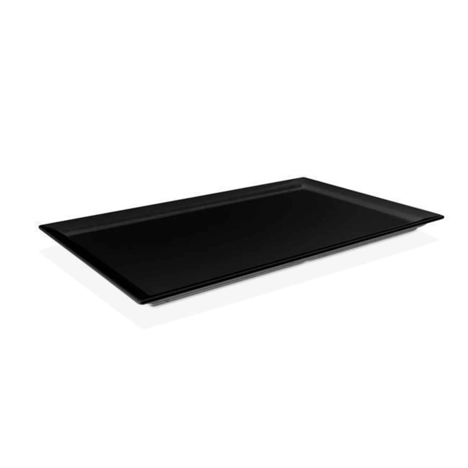 Tác z melaminu GN 2/4 - 530x163 mm - černý | Fine Dine