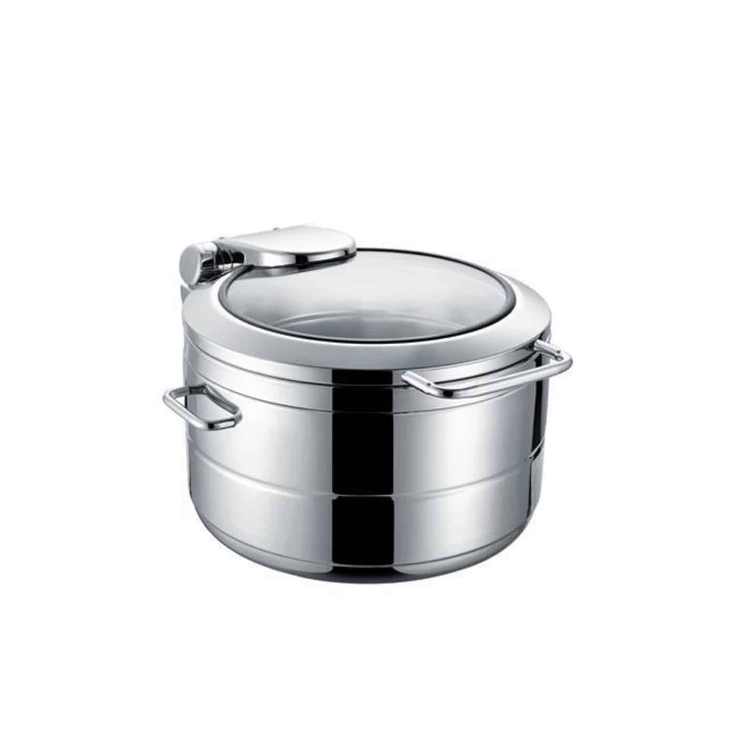 De Luxe Eco hluboký indukční chafing - skleněná poklice - 11 L | Fine Dine
