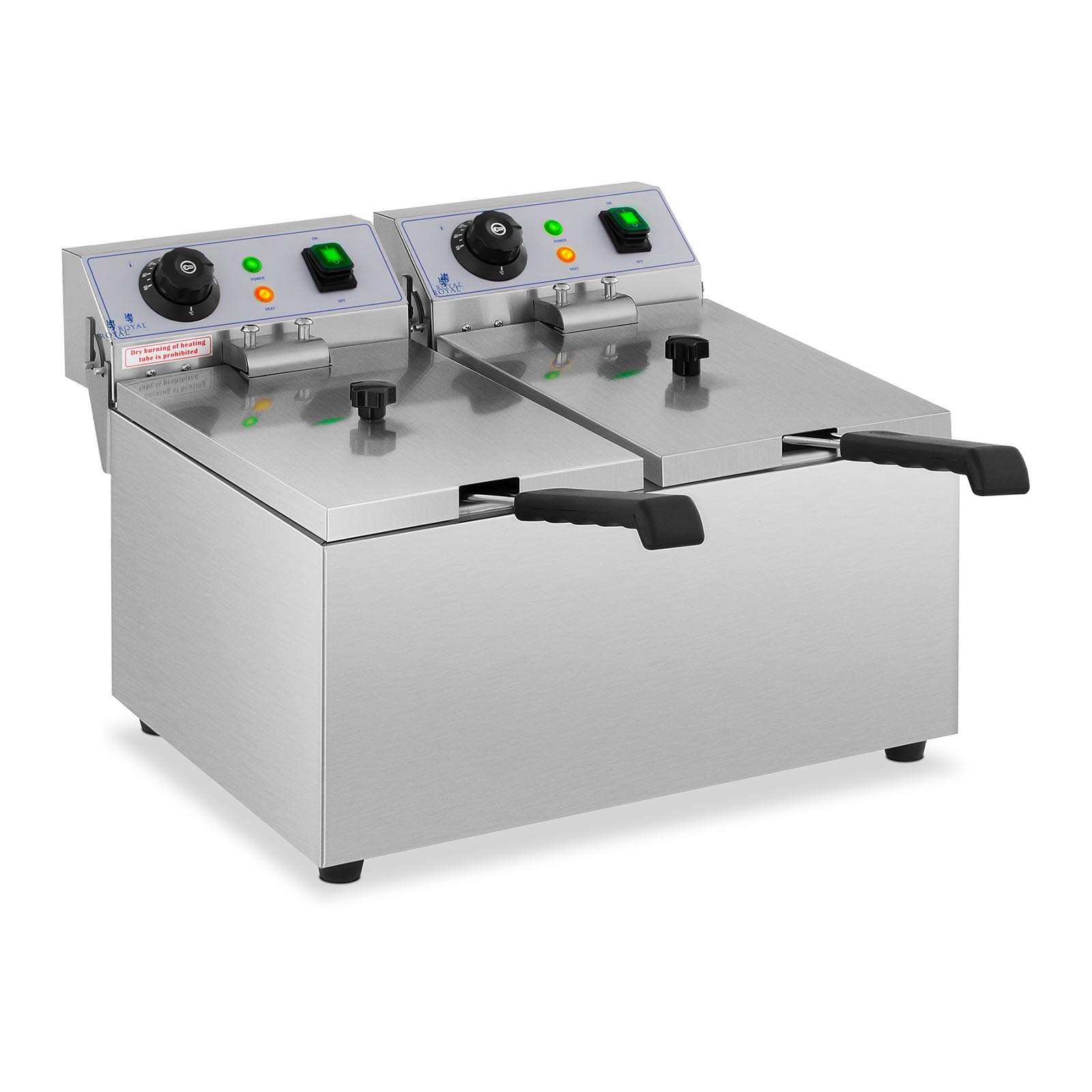 Elektrická fritéza - 2 x 8 litrov - 230 V -1