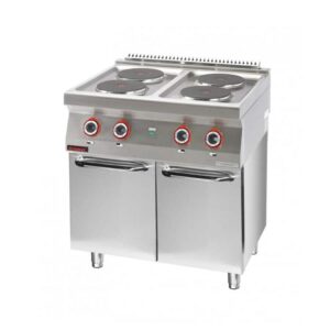 Elektrický sporák so 4 platničkami s uzavretou skriňou | 700.KE-4.S.D