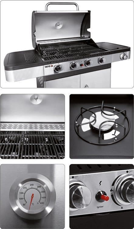 Plynový gril 4+1 - 14,2kW | YG-20011 - Obrázek 14