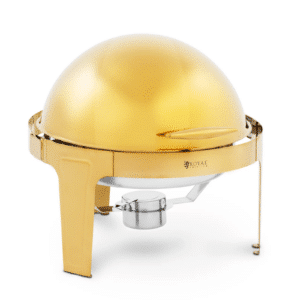 Chafing dish - 6 L - kulatý - zlatý | RCCD-R06G