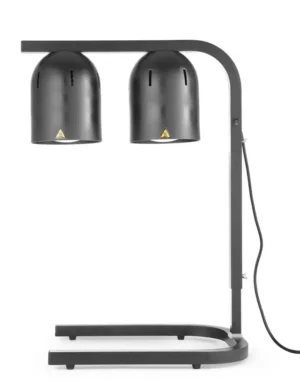 Ohrevná lampa - dvojitá - 500 W - čierna | Hendi 273913