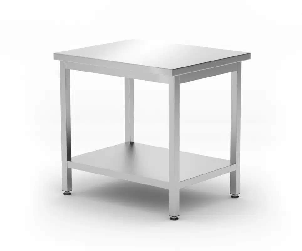Pracovný stôl s policou Budget Line - 800x600x850 mm | Hendi 817100