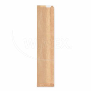 Papírový sáček s okénkem 8cm 12+5 x 59 cm `Baguette` [1000 ks]