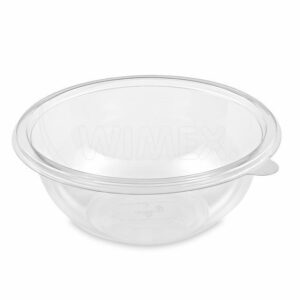 Salátová miska (rPET) PREMIUM průhledná Ø199 mm 1000 ml [50 ks]