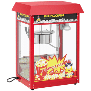 Stroj na popcorn - 1600 W | RCPR-16E je profesionálne zariadenie na výrobu slaného a sladkého popcornu/pukancov od výrobcu Royal Catering s výkonom 1600 W.