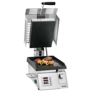 Kontaktný gril DT 2000 1G | Bartscher 370211 je profesionálny gril, ktorý je ideálny na každodenné použitie v profesionálnej kuchyni.️