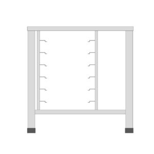 Podstavec pod konvektomaty, 3x+4x 1/1 GN, Maxima | 08562200