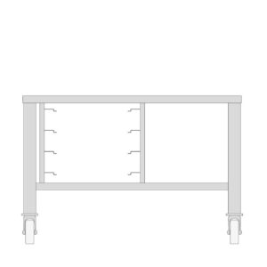 Podstavec pod konvektomaty na kolieskach, 11x 1/1 GN, Maxima | 08562405