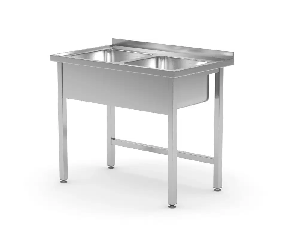 Mycí stůl s dřezem – 1000x600x850 mm | Hendi 815007