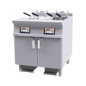 Automatická elektrická fritéza 2 x 18 L | 2/18-78ETD-FS je výkonné zariadenie, ktoré sa skvelo hodí do každej reštaurácie, bufetu alebo jedálne.️
