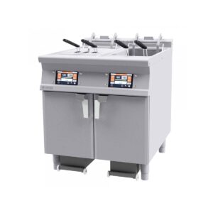 Automatická elektrická fritéza - 800 x 700 mm | F2/18-74ETDPS je výkonné zariadenie, ktoré sa skvelo hodí do každej reštaurácie alebo bufetu.