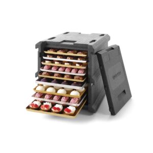 Termobox Profi Line - 128 L | Hendi 707685 z polypropylénu je určený na prepravu a udržiavanie teplých alebo studených pokrmov️.