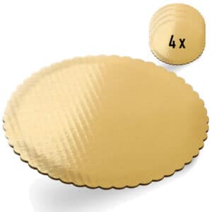 4ks zlatá podložka pod tortu Ø 30 cm | Gastrokitchen